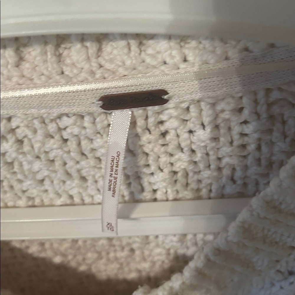 Free People Bonfire Cardi in Cream XL - Picture 3 of 5